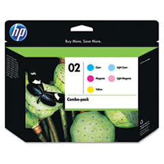 HP NO. 02 Inkjet Combo Pack (C/M/Y/LC/LM) (CC604FN)