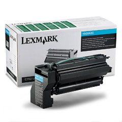 Lexmark C752/760/762/X752/X762 Cyan Return Program High Yield Toner Cartridge (15000 Page Yield) (15G642C)