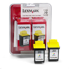 Lexmark NO. 20 Color Inkjet (2/PK-275 Page Yield) (15M1375)