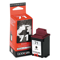 Lexmark NO. 71 Moderate Yield Black Inkjet (225 Page Yield) (15M2971)