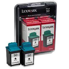 Lexmark NO. 50 Black Inkjet (2/PK-255 Page Yield) (16G0093)