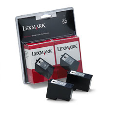 Lexmark NO. 32 Black Inkjet (2/PK-200 Page Yield) (18C0533)