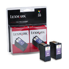 Lexmark NO. 33 Black Inkjet (2/PK-450 Page Yield) (18C0534)