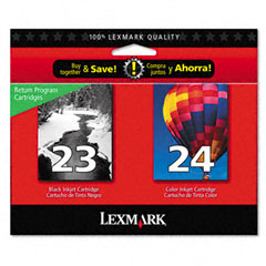 Lexmark NO. 23/24 Inkjet Combo Pack (Black/Color) (18C1571)