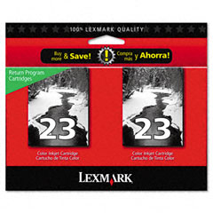 Lexmark NO. 23 Black Inkjet (2/PK-200 Page Yield) (18C1598)