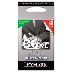 Lexmark NO. 36XL Black Return Program High Yield Inkjet (475 Page Yield) (18C2170)