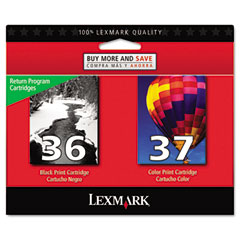 Lexmark NO. 36/No .37 Inkjet Combo Pack (Black/Color) (18C2229)