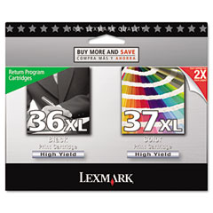 Lexmark NO. 36XL/37XL Inkjet Combo Pack (Black/Color) (18C2249)