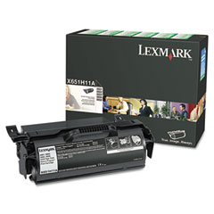 Lexmark X651/X652/X654/X656/X658 Return Program High Yield Toner Cartridge (25000 Page Yield) (X651H11A)