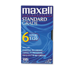 Maxell 120 Minute T-120 Video Cassette Tape (10/PK) (214016)