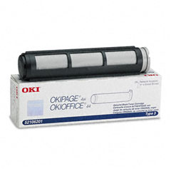 Okidata OKIPAGE 4M/4W Black Toner Cartridge (1000 Page Yield) (TYPE 3) (52106201)
