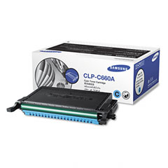 Samsung CLP-610/660 Cyan Toner Cartridge (2000 Page Yield) (CLP-C660A)
