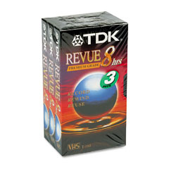 TDK 8 Hour Premium Grade VHS Video Tape (3/PK) (38240)