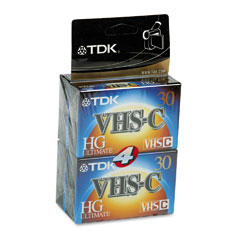 TDK 90 Minute VHS-C Camcorder Video Tape(4/PK) (38623)