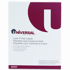 Universal White Laser Printer Labels (2 x 4in) (1000/PK) (80107)
