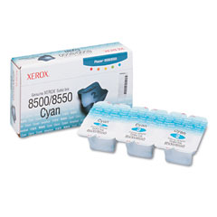 Xerox Phaser 8500/8550 Cyan Solid Ink Sticks (3/PK-3000 Page Yield) (108R00669)