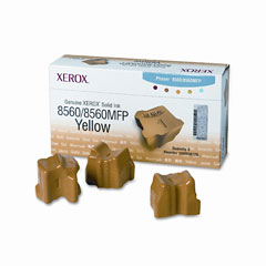 Xerox Phaser 8560 Yellow Solid Ink Sticks (3/PK-3400 Page Yield) (108R00725)